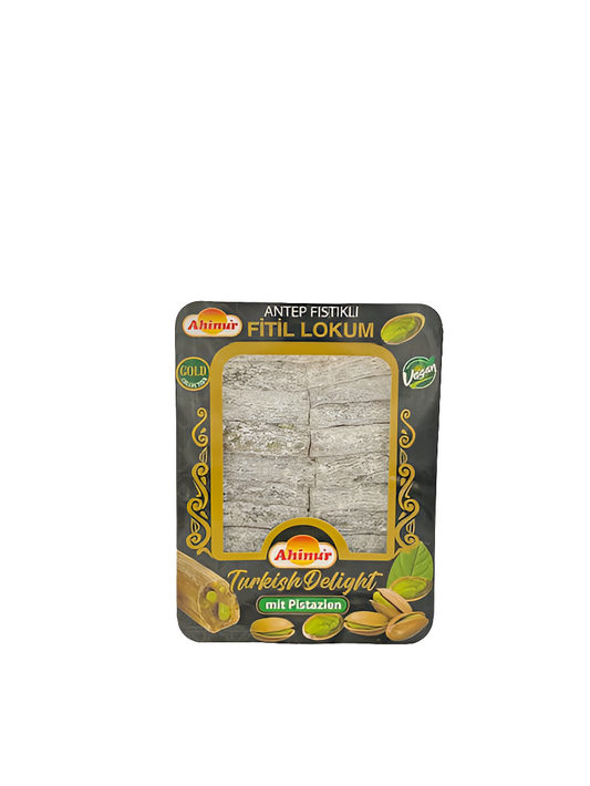 Ahinur Fitil Lokum – Türkisches Delight mit Pistazien, vegan