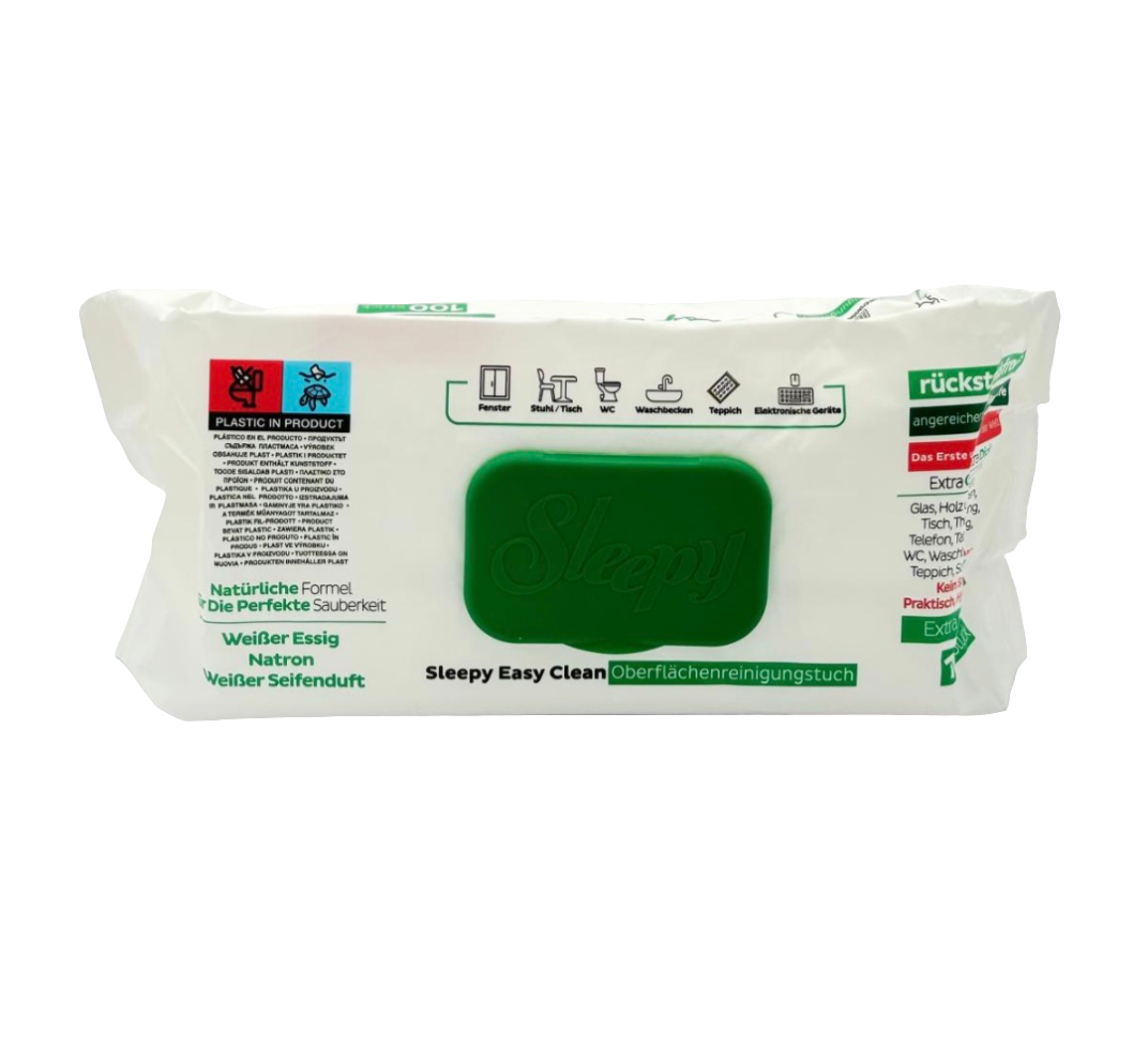 Sleepy Easy Clean – Die Power-Reinigungstücher mit Essig & Natron für strahlende Sauberkeit!