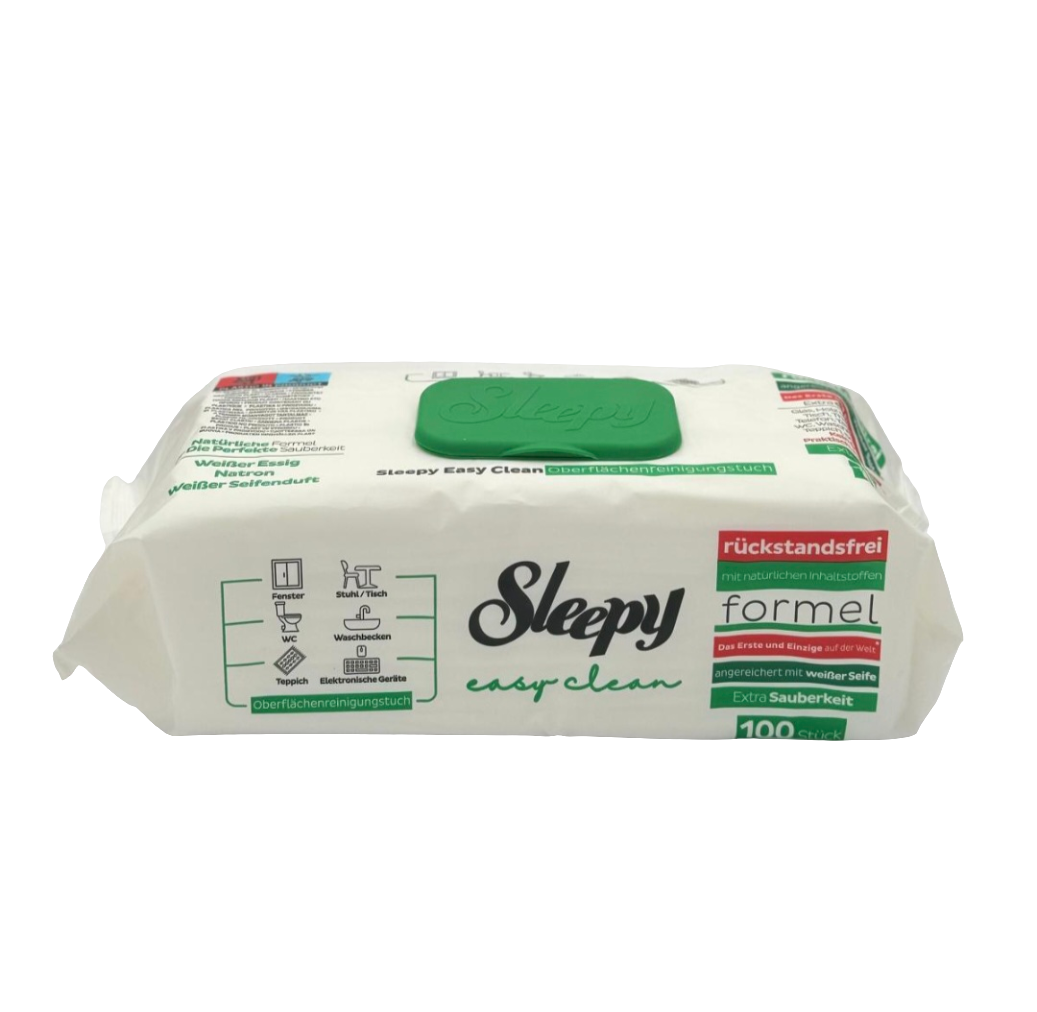 Sleepy Easy Clean – Die Power-Reinigungstücher mit Essig & Natron für strahlende Sauberkeit!