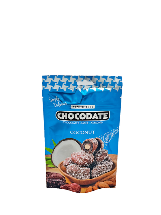 Chocodate Coconut – Die exotische Fusion aus Dattel, Mandel & Schokolade mit feinen Kokosraspeln!