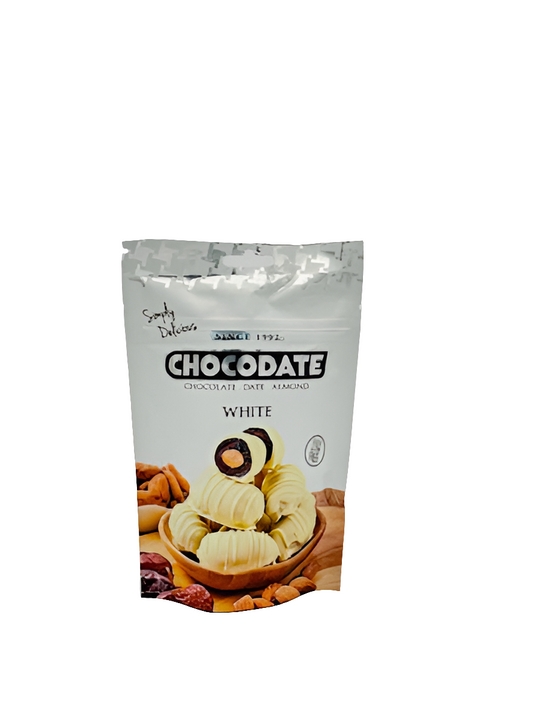 Chocodate White– Die unwiderstehliche Kombination aus Dattel, Mandel & weißer-Schokolade!